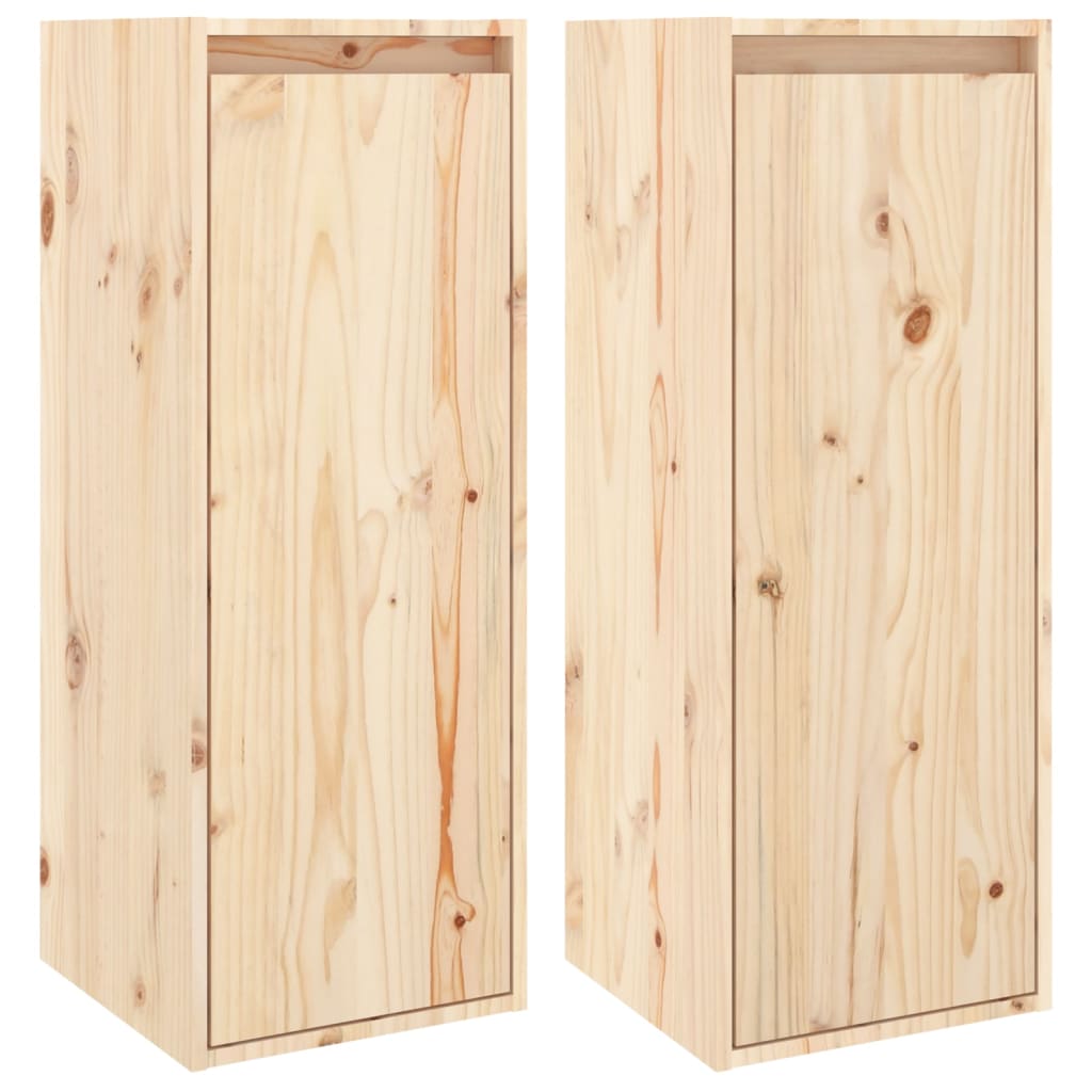 Wandschrank 30x30x80 cm Massivholz Kiefer