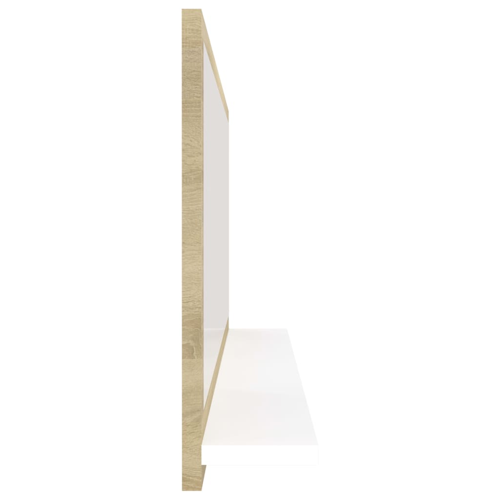 Badspiegel Weiß 40x10,5x37 cm Holzwerkstoff