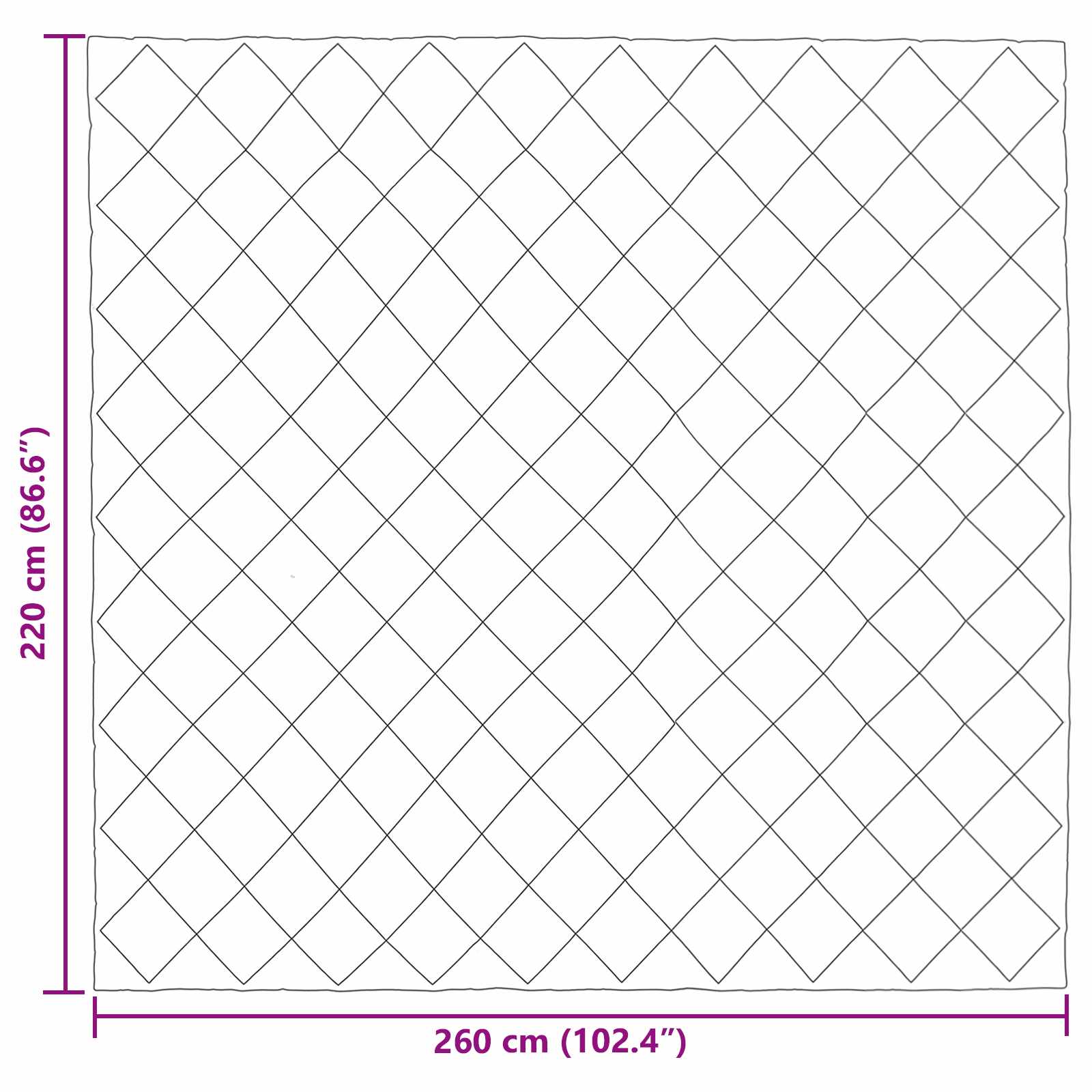 Winterbettdecke Anthrazit 135 x 200 cm Mikrofaser
