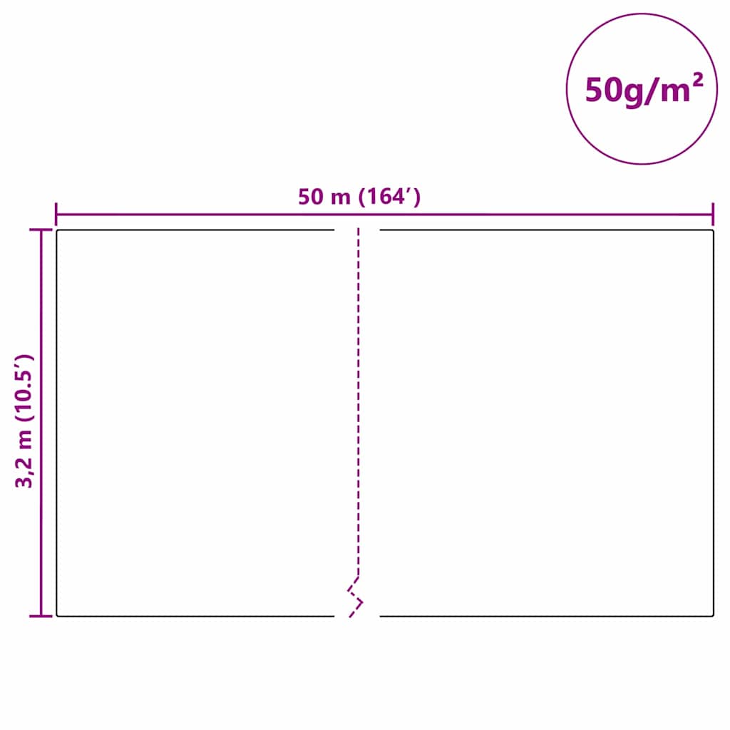Wintervlies 2 Rollen 70 g/m² 10x1,6 m