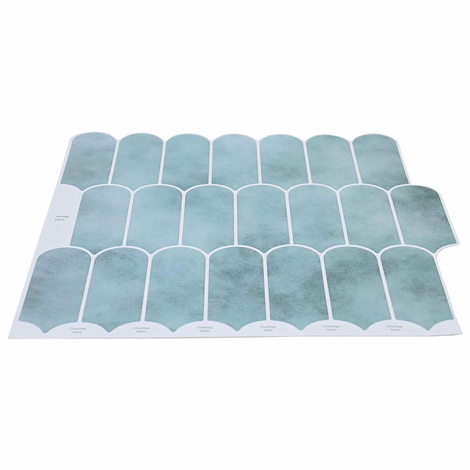 Federfliese 10 pcs Grau Marmor 30 x 30 cm Polyurethan und PET