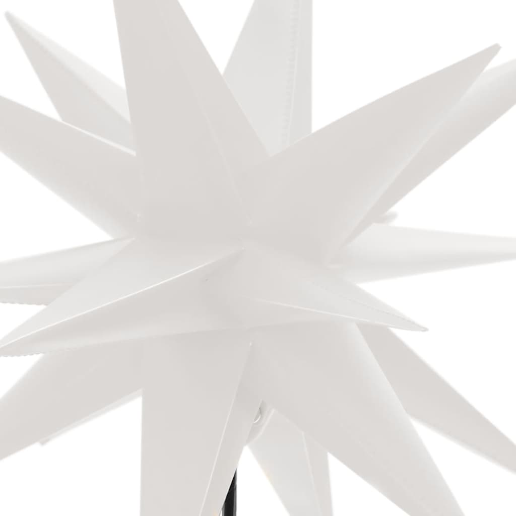 LED-Weihnachtssterne 3 Stk. mit Erdspießen Faltbar Gelb 57 cm