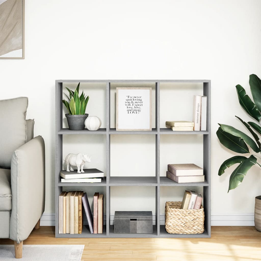 Bücherregal Weiß 137,5x29x137,5 cm Holzwerkstoff