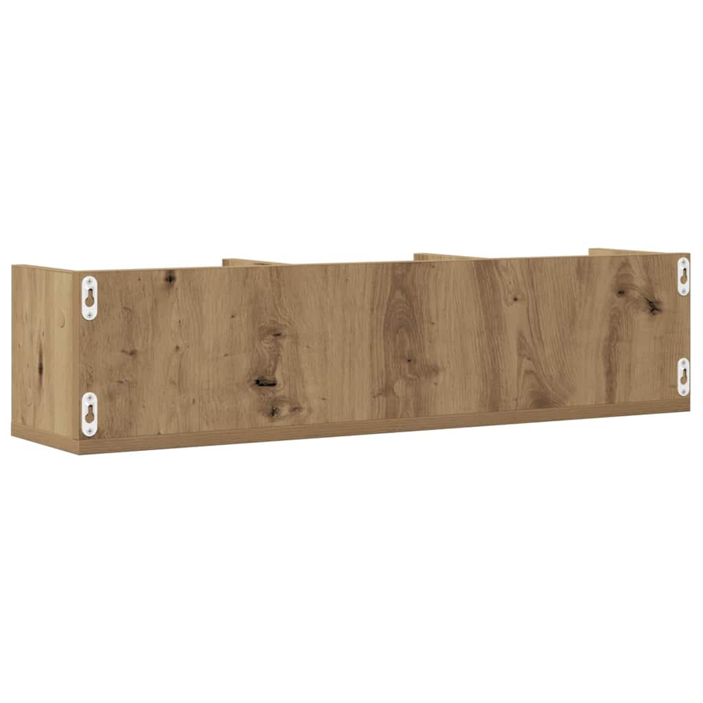 CD-Wandregal Weiß 75x18x18 cm Holzwerkstoff