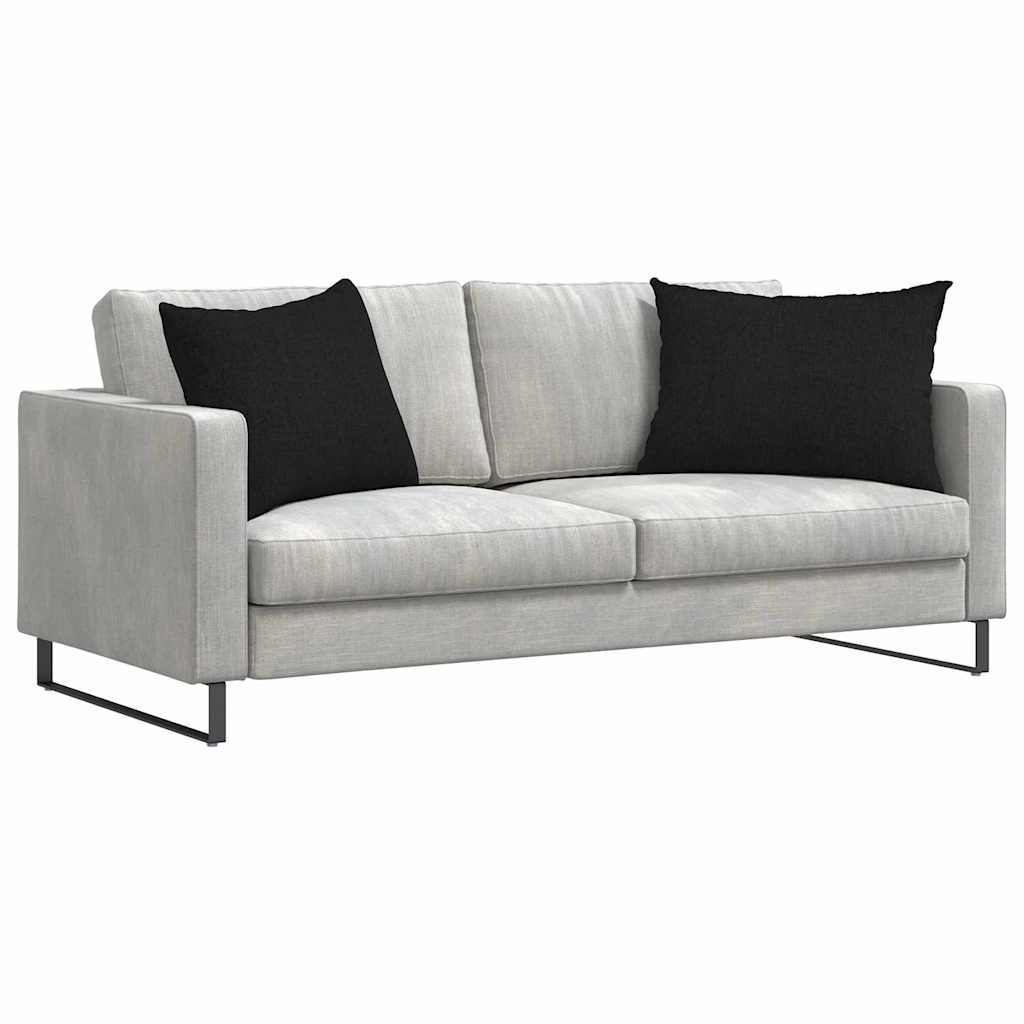 Sofakissen 2 pcs Hellgrau 50 x 30 cm Stoff