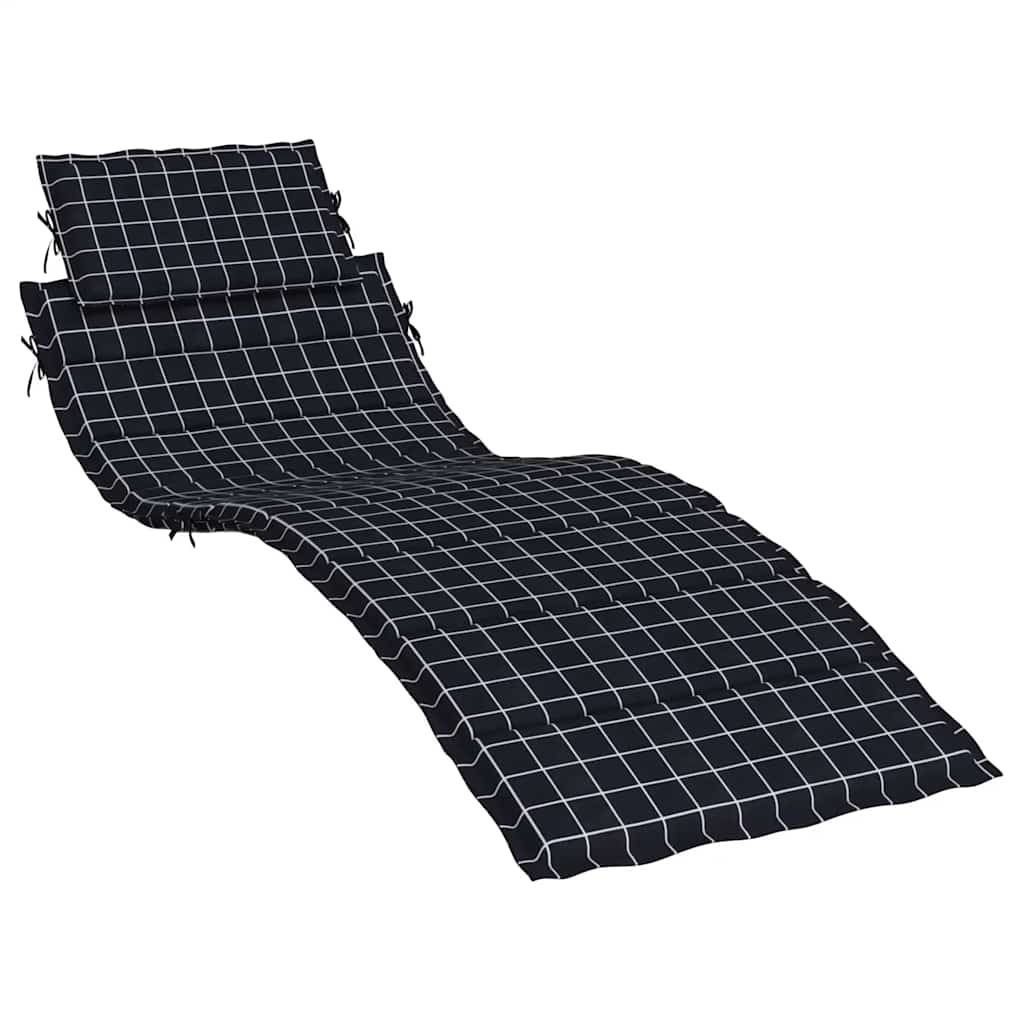 Sonnenliegen-Auflage Grau 186x58x4 cm Oxford-Gewebe