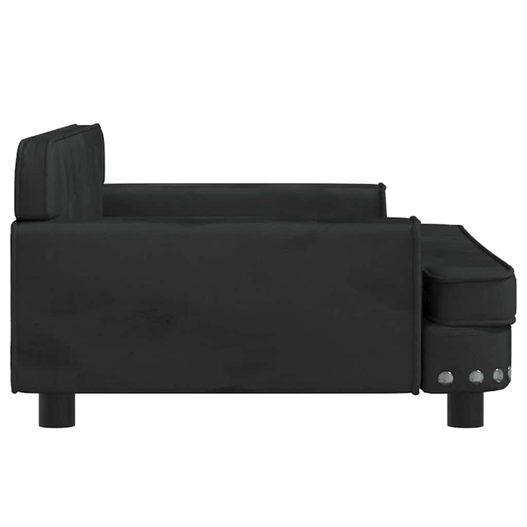 Hundebett Rosa 90x53x30 cm Samt