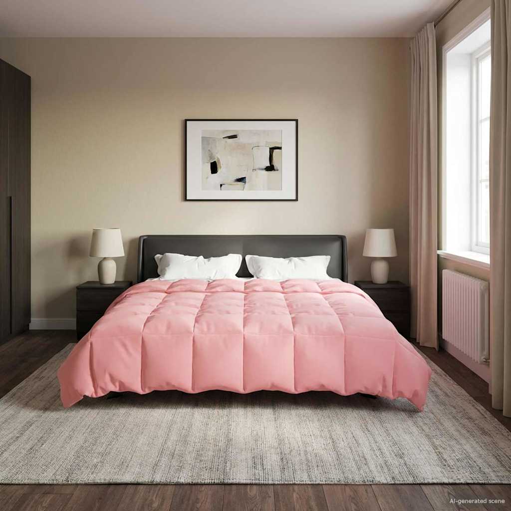 Winterbettdecke Gepolstert Anthrazit 240 x 260 cm Mikrofaser