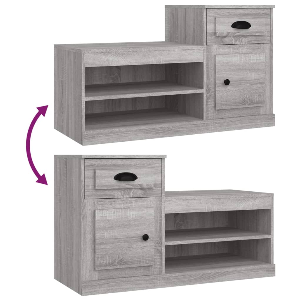 Schuhschrank Weiß 100x42x60 cm Holzwerkstoff