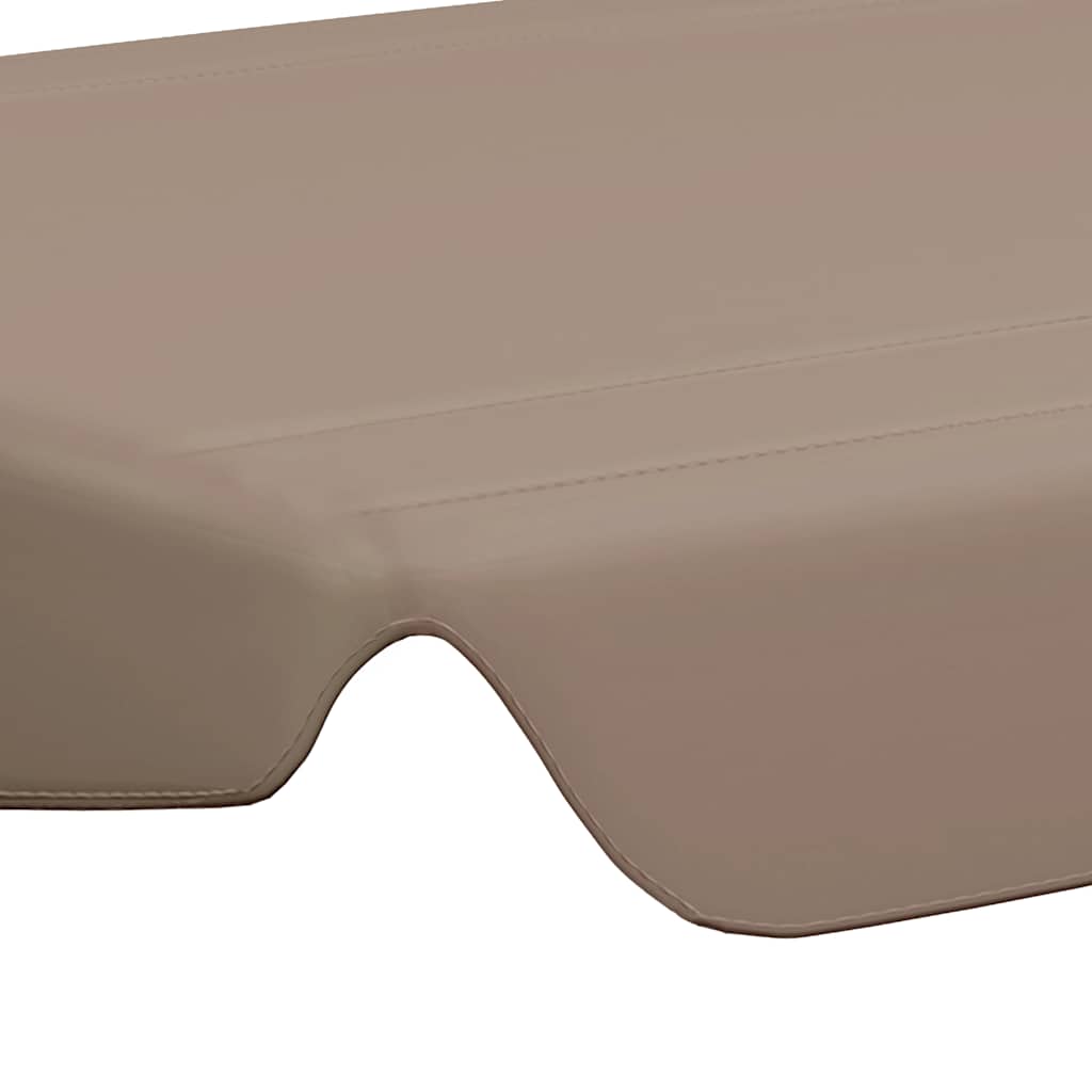 Ersatzdach für Hollywoodschaukel Beige 188/168x145/110 cm