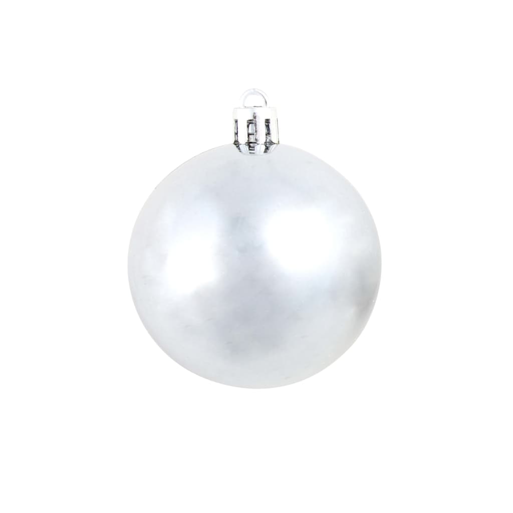 100-tlg. Weihnachtskugel-Set Weiß