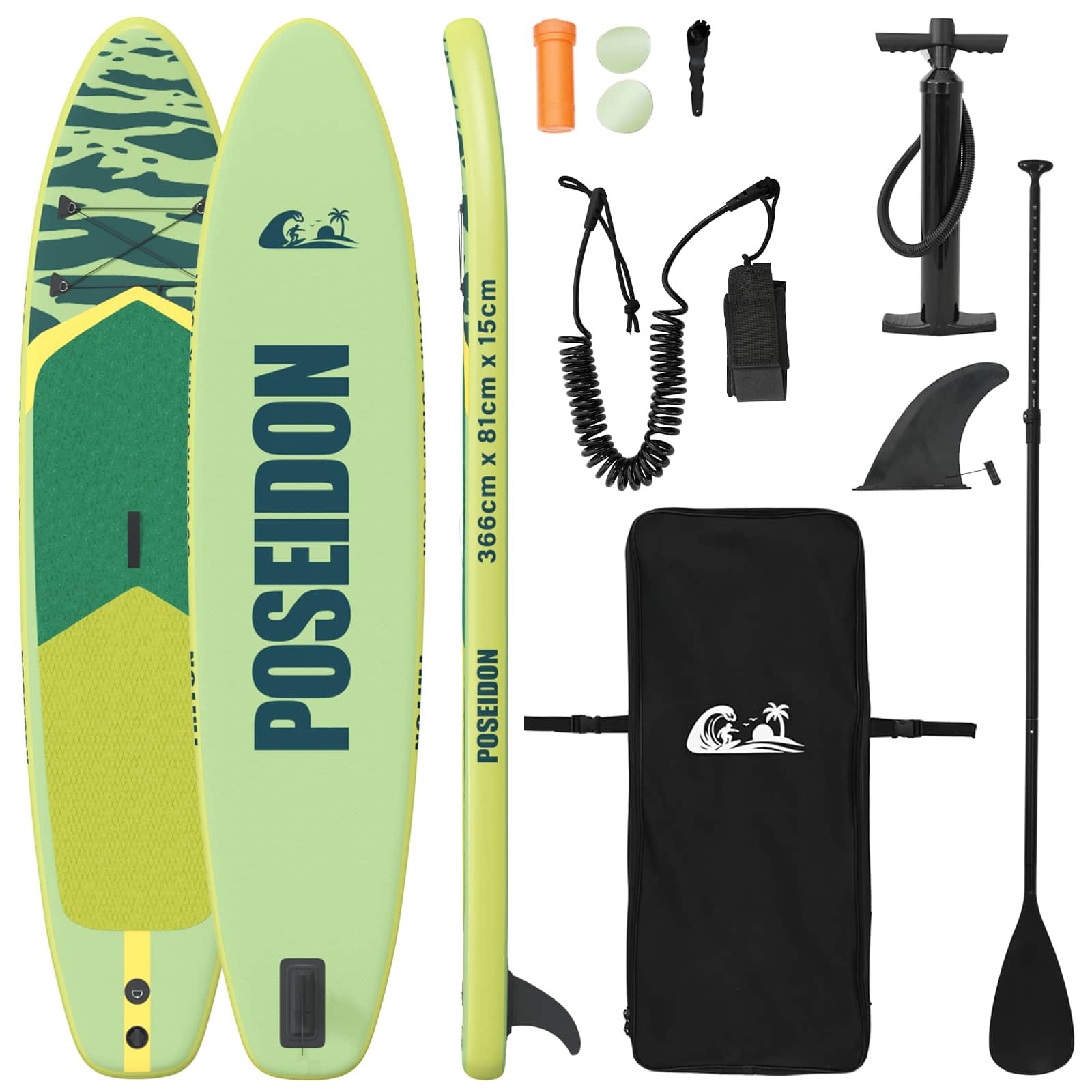 Aufblasbares Stand Up Paddle Board HYDROS 305 x 76 x 15 cm für