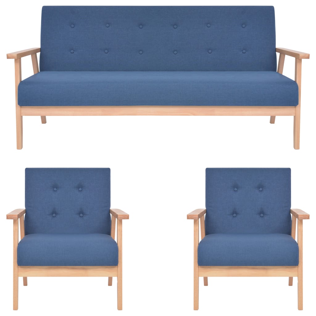 2-Sitzer-Sofa Stoff Hellgrau