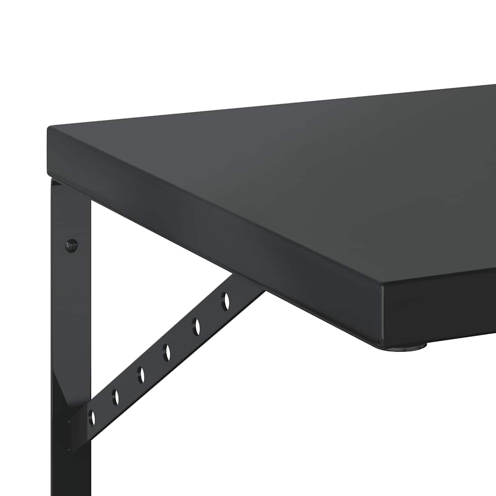 Wandregale 2 Stk. 100x40 cm Silbern Edelstahl