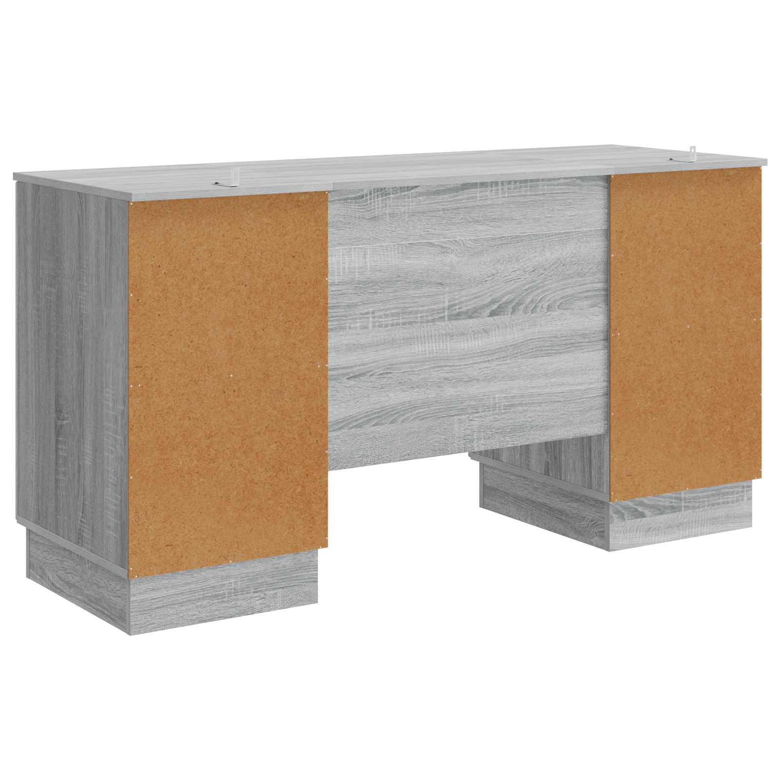 Schreibtisch mit Regal Schwarz 142,5 x 50 x 75 cm Holzwerkstoff