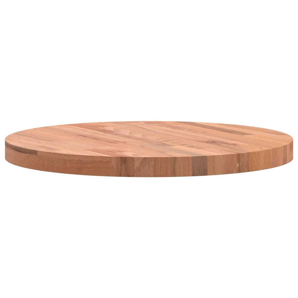 Tischplatte Ø30x1,5 cm Rund Massivholz Buche