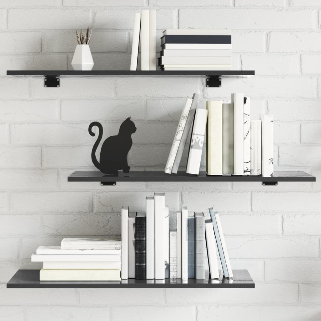 Bücherregal-Bretter 4 Stk. Weiß 40x10x1,5 cm Holzwerkstoff