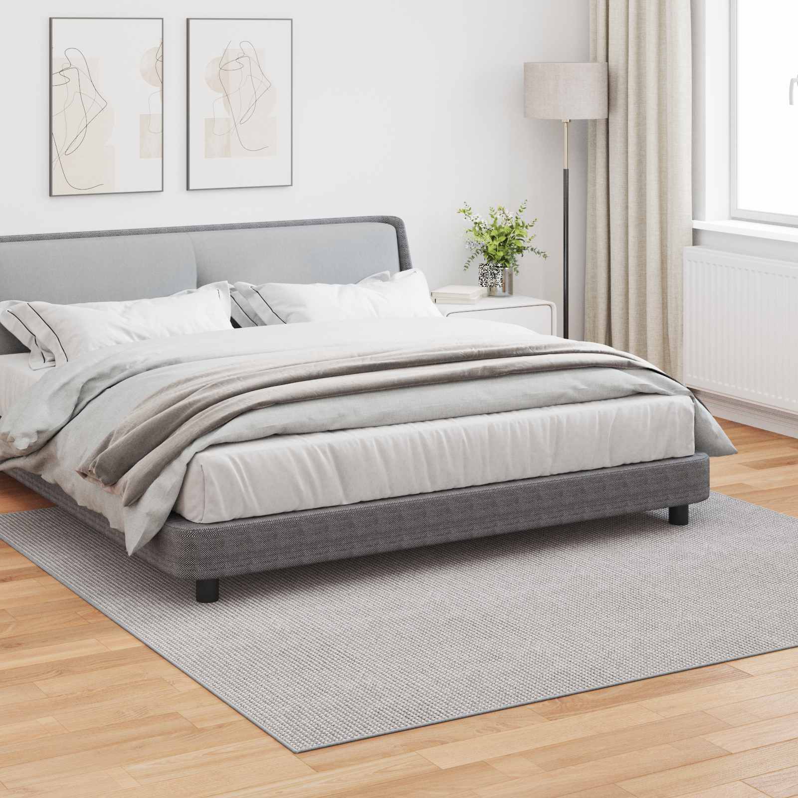 Bereichsteppiche Rechtwinklig LUGO Creme 150 x 80 cm Polyester
