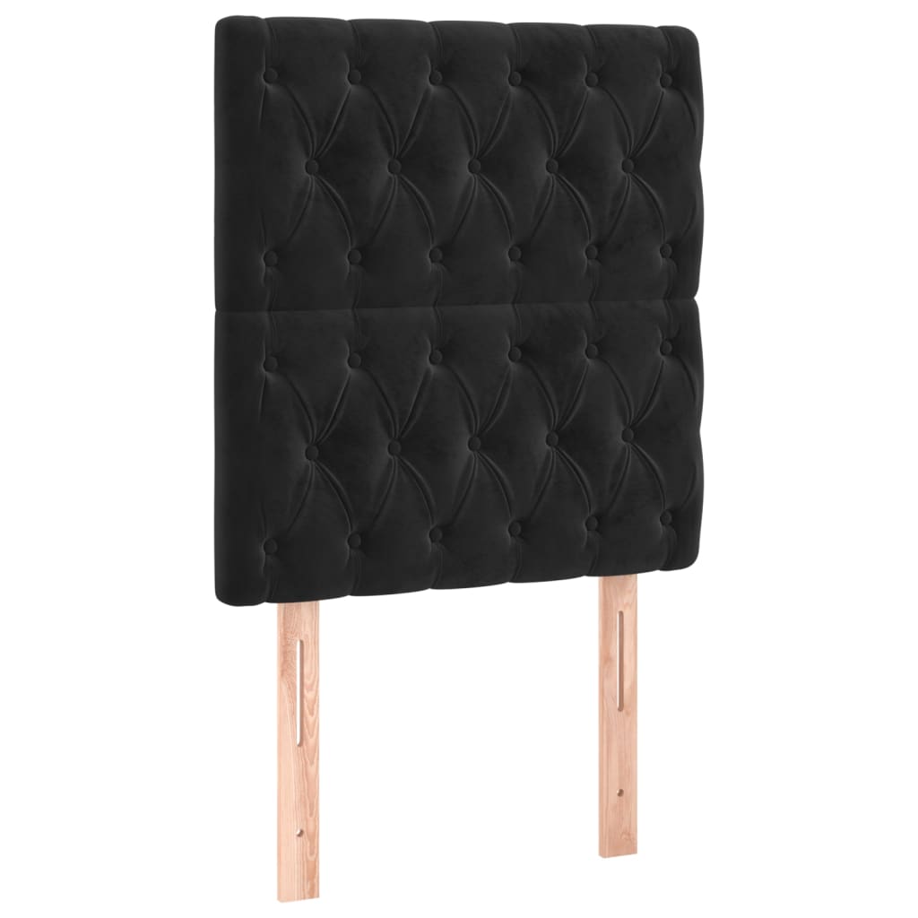 Kopfteil Hellgrau 80x7x118/128 cm Samt