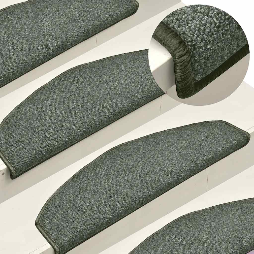 Stufenmatten 15 Stk. 56x17x3 cm Anthrazit Halbrund