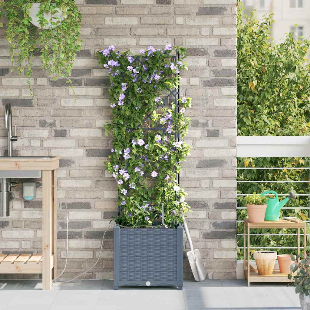 Garten-Pflanzgefäß 4 Stk. Braun 160 x 40 x 22 cm PP