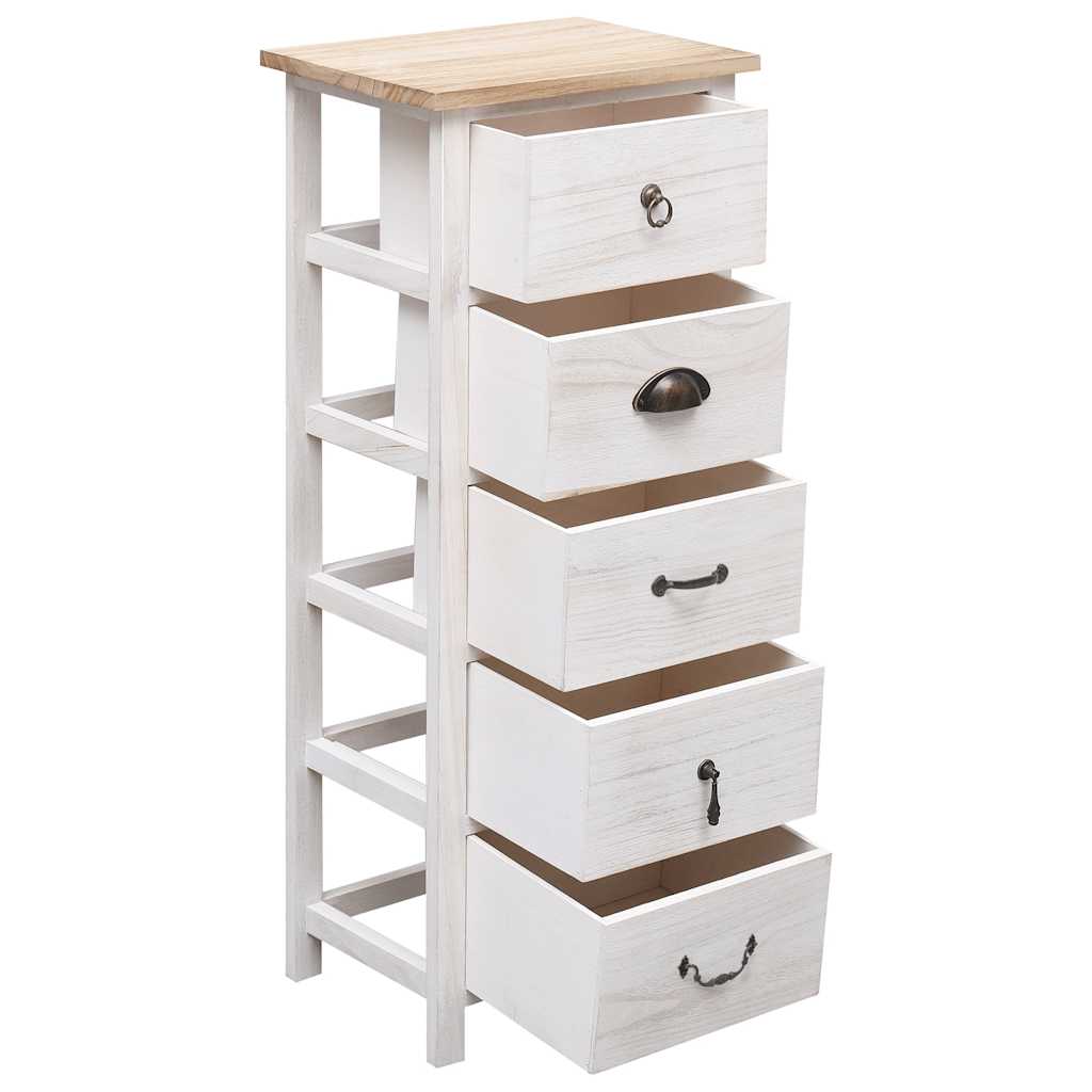 Beistellschrank 38x28x86 cm Massivholz Paulownia