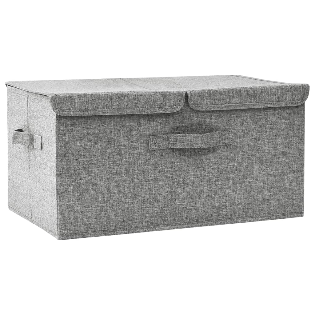 Aufbewahrungsbox Stoff 50x30x25 cm Anthrazit