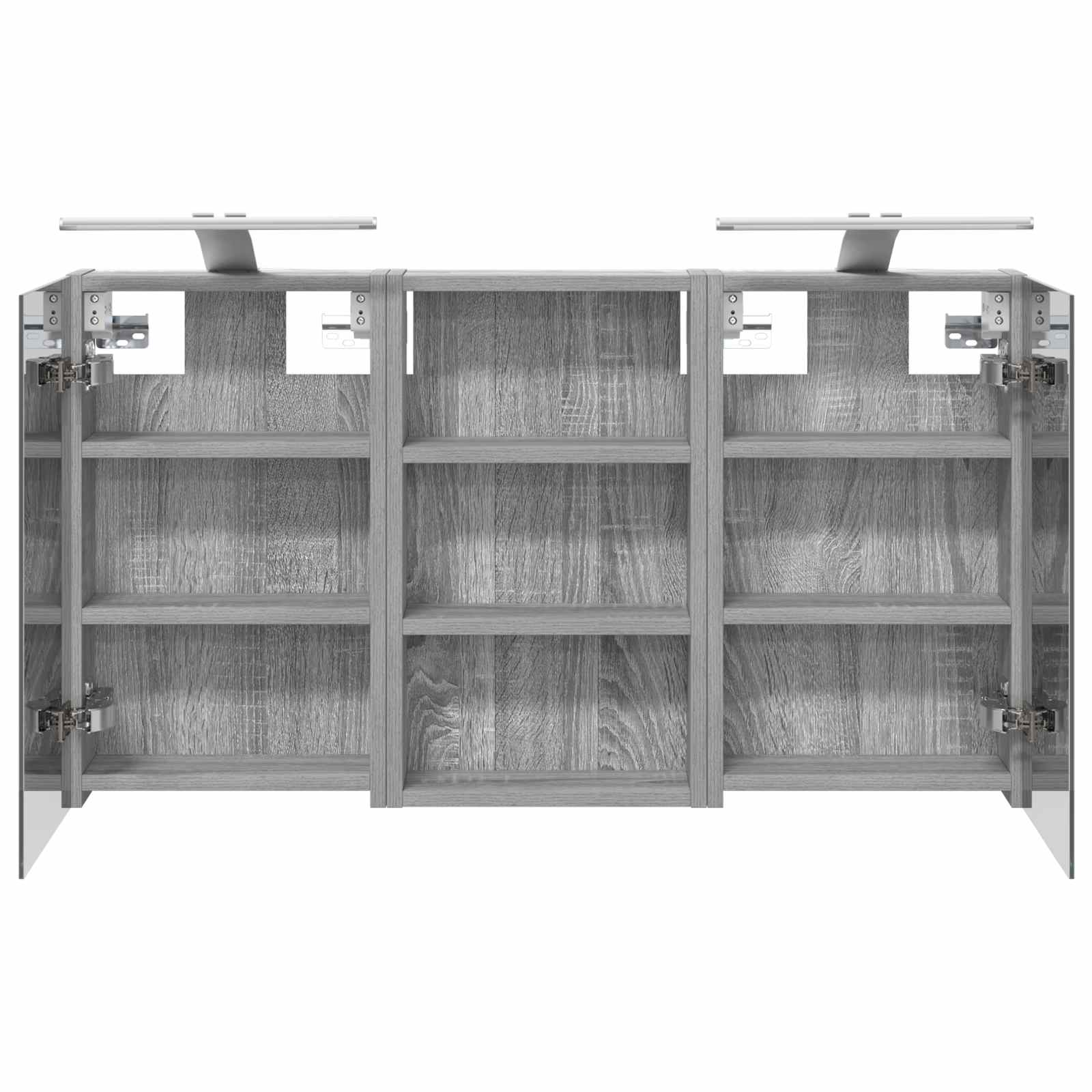 Badezimmerschrank-Set 3 pcs 80 x 10,5 x 50 cm Holzwerkstoff