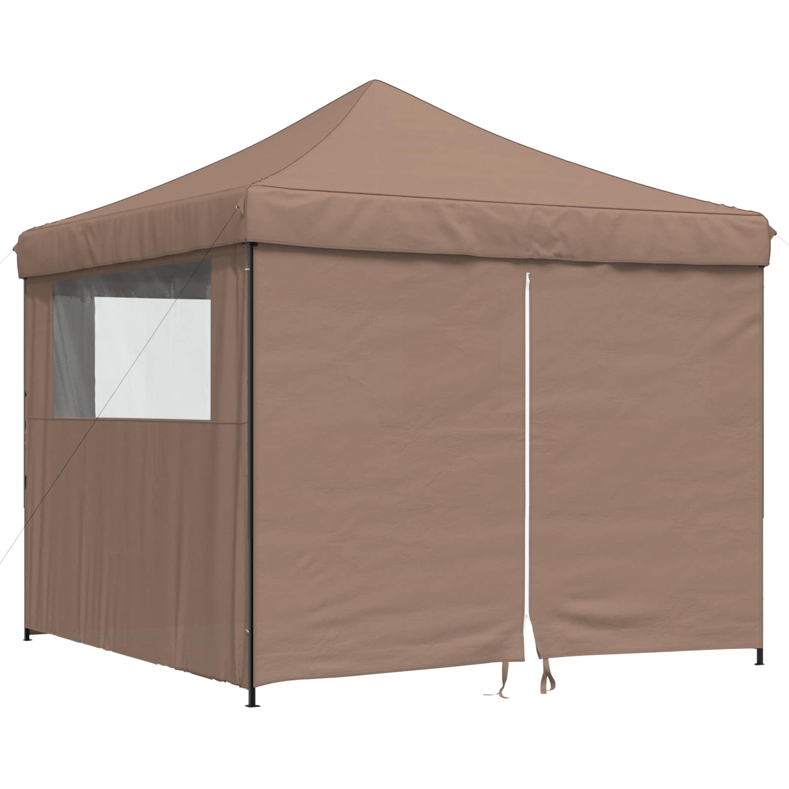 Partyzelt Faltbar Pop-Up Schwarz 292x292x315 cm