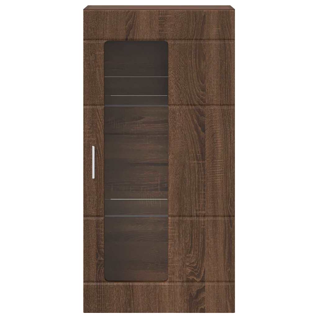Highboard mit Regal FLORIN Weiß 60 x 35 x 182 cm Holzwerkstoff