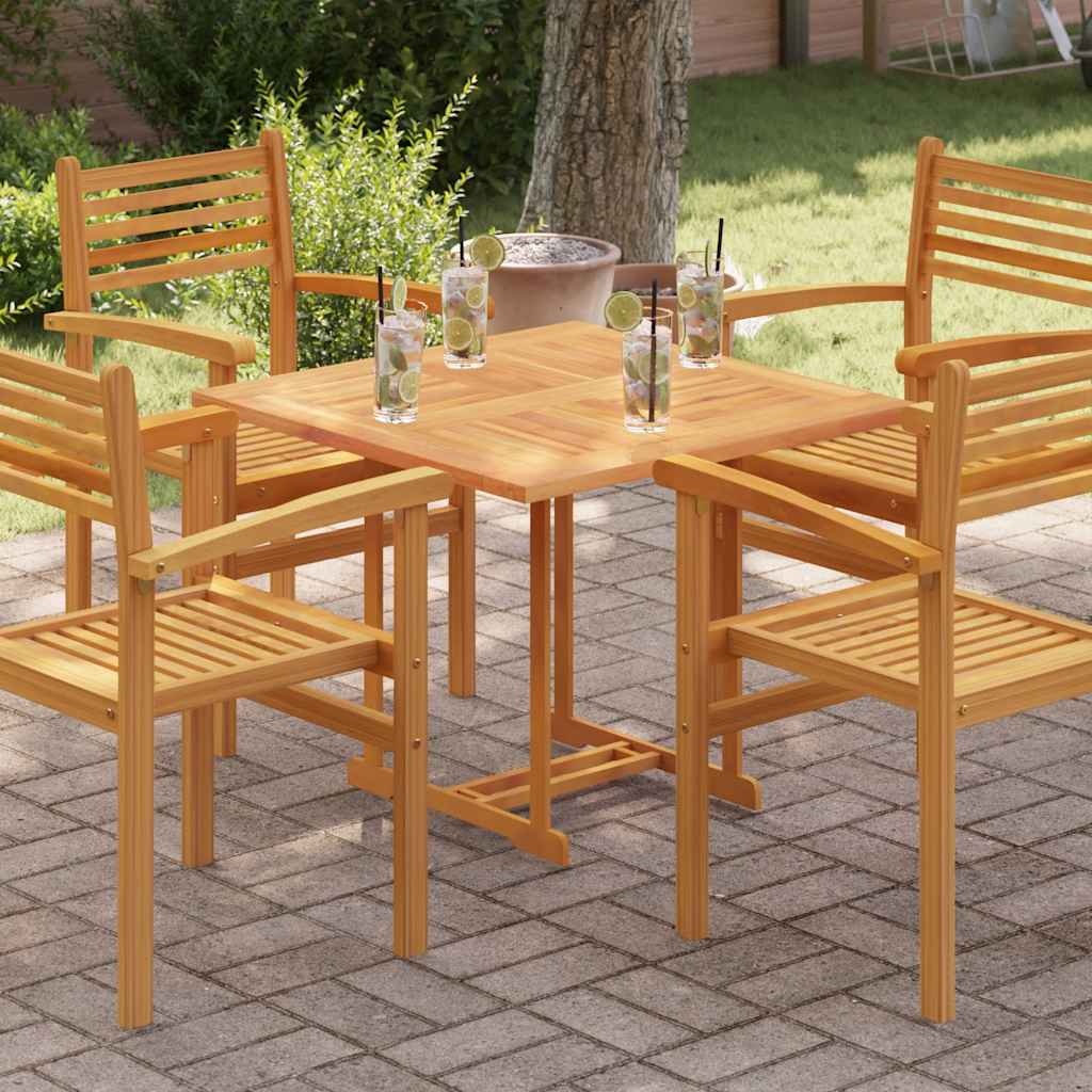 Tischplatte Massivholz Teak Rund 2,5 cm 40 cm