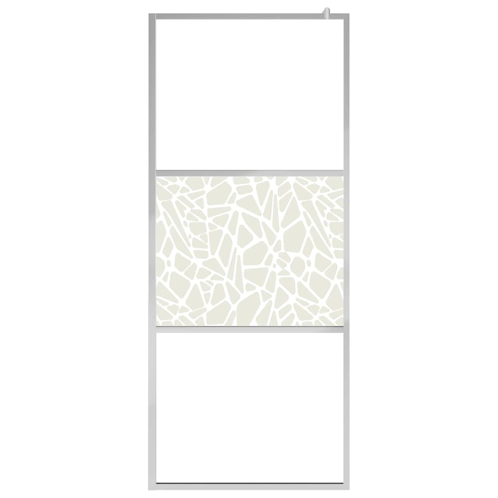 Duschwand für Begehbare Dusche mit Klarem ESG-Glas 80x195 cm