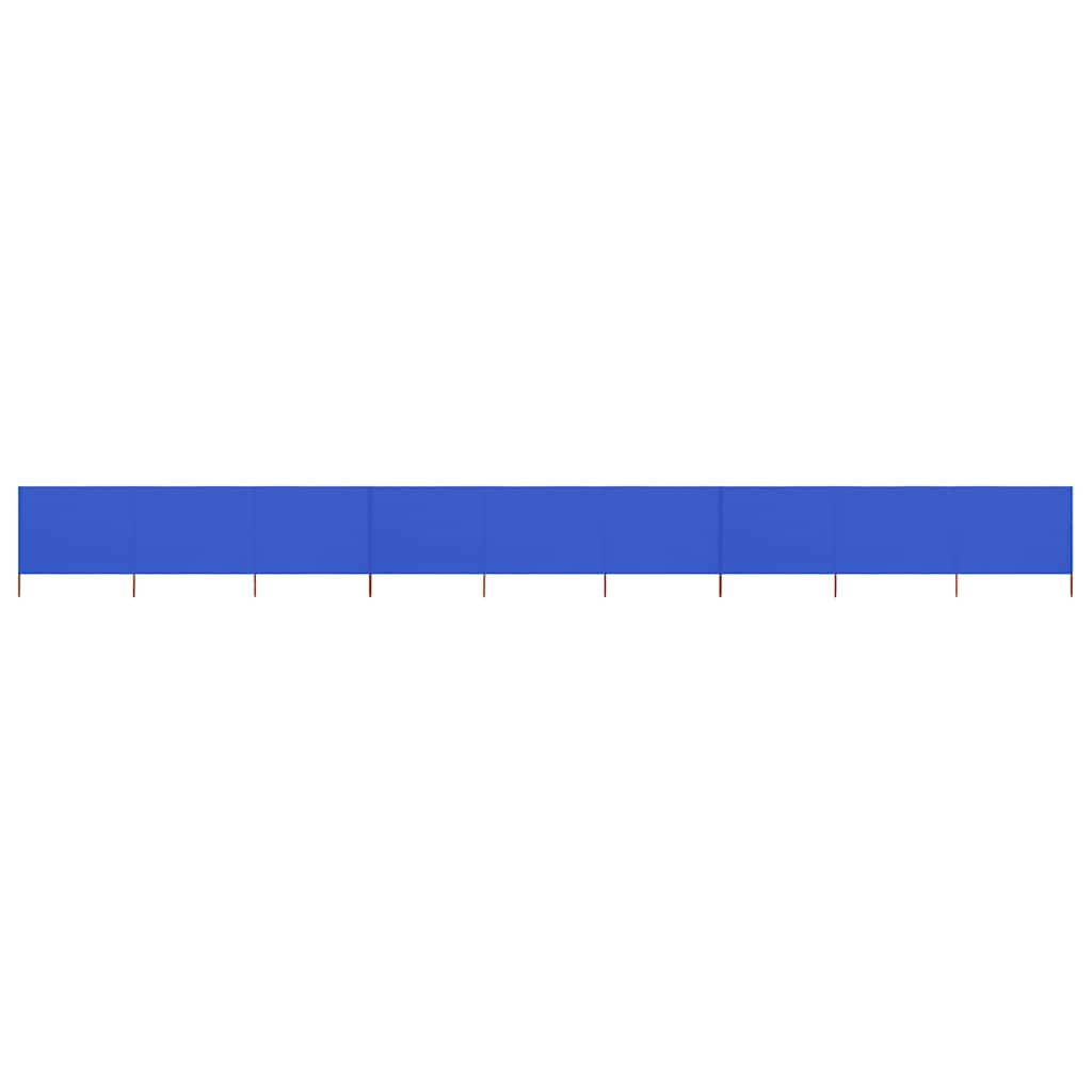 3-teiliges Windschutzgewebe 400 x 120 cm Weiß