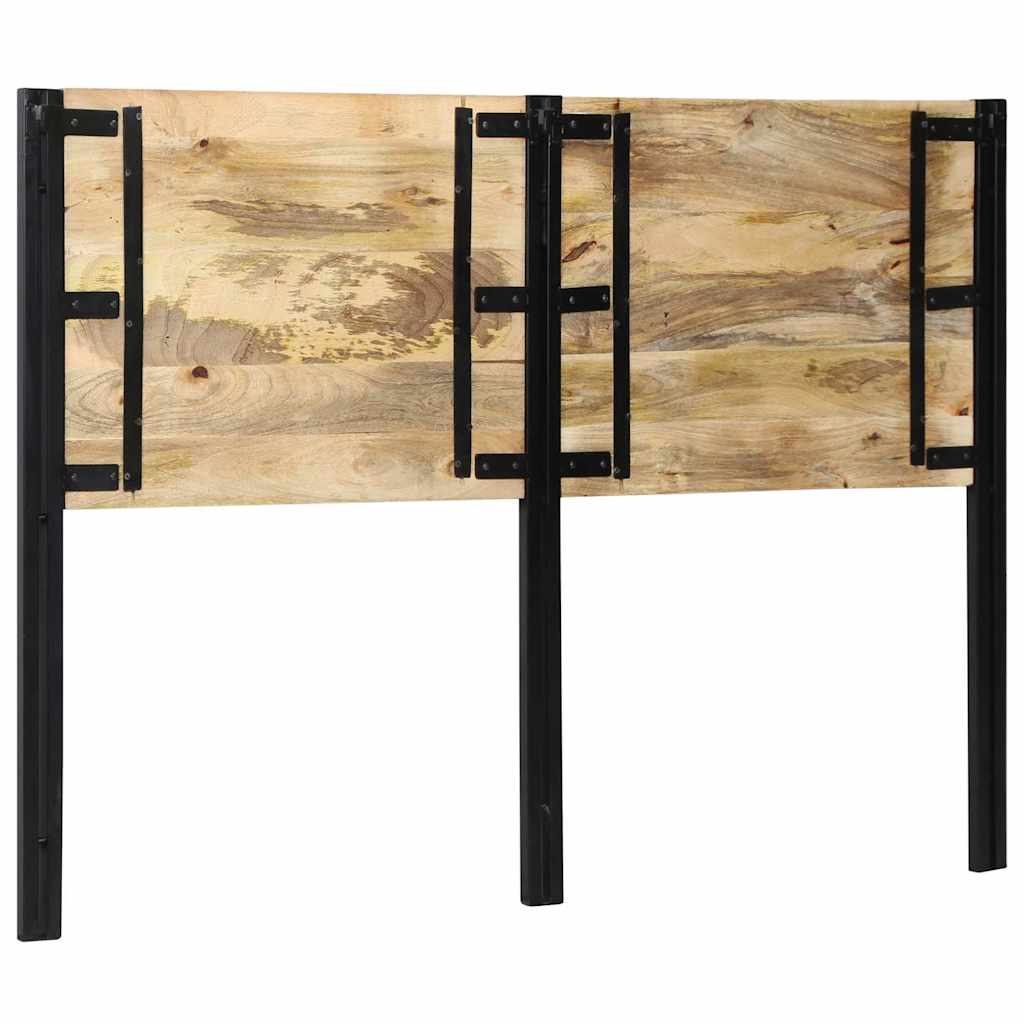 Kopfteil 100 cm Massivholz Mango und Eisen