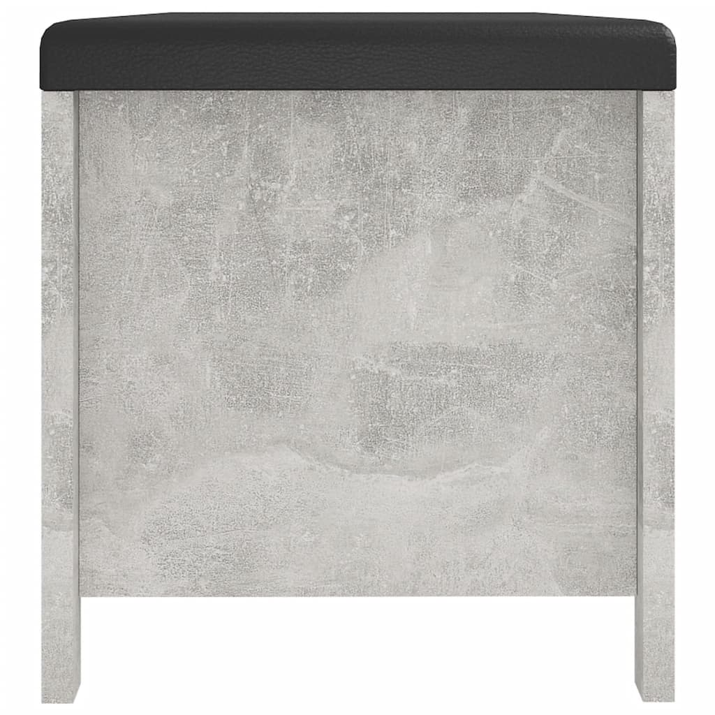 Aufbewahrungsbox mit Kissen Grau 105x40x45 cm