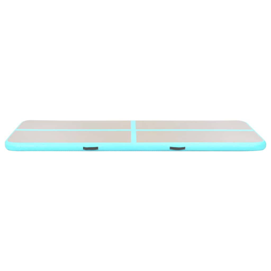 Aufblasbare Gymnastikmatte mit Pumpe 300×100×10 cm PVC Rosa