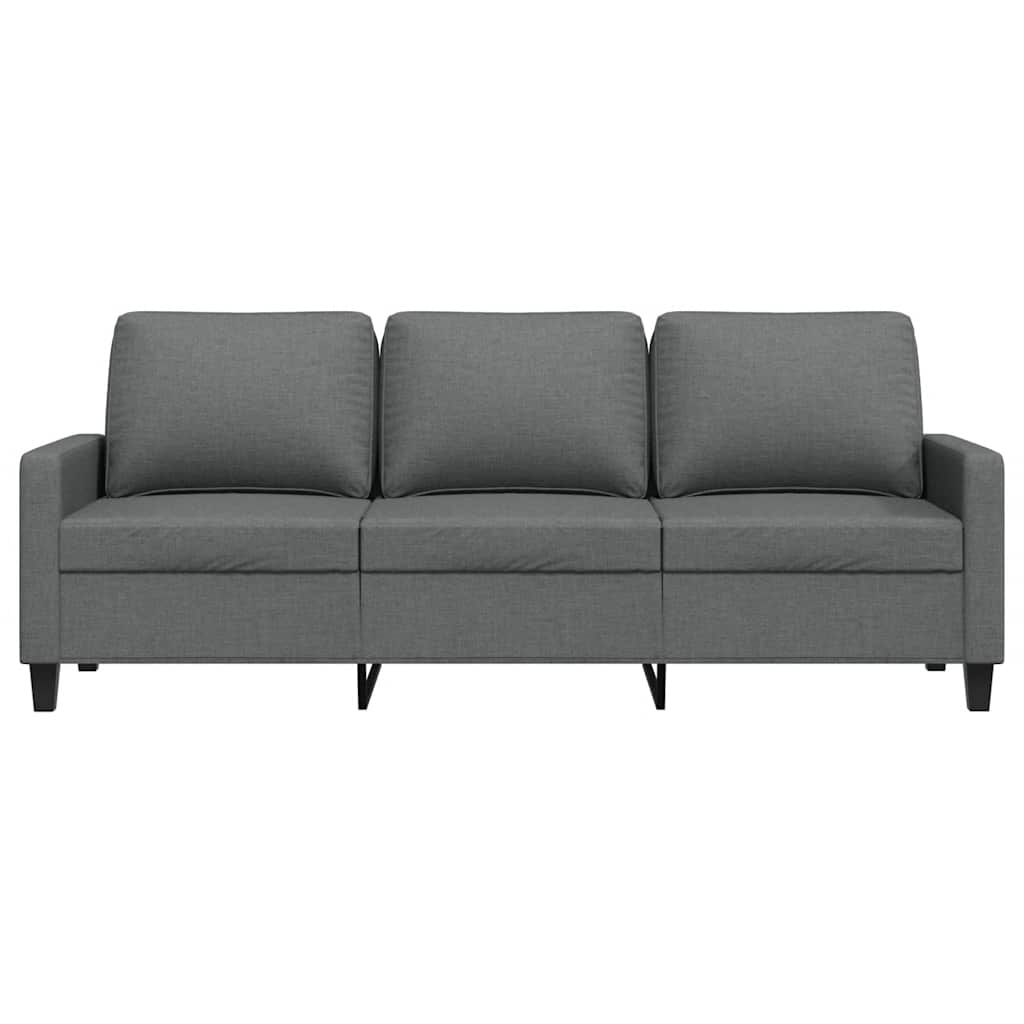 3-Sitzer-Sofa Hellgrau 180 cm Stoff