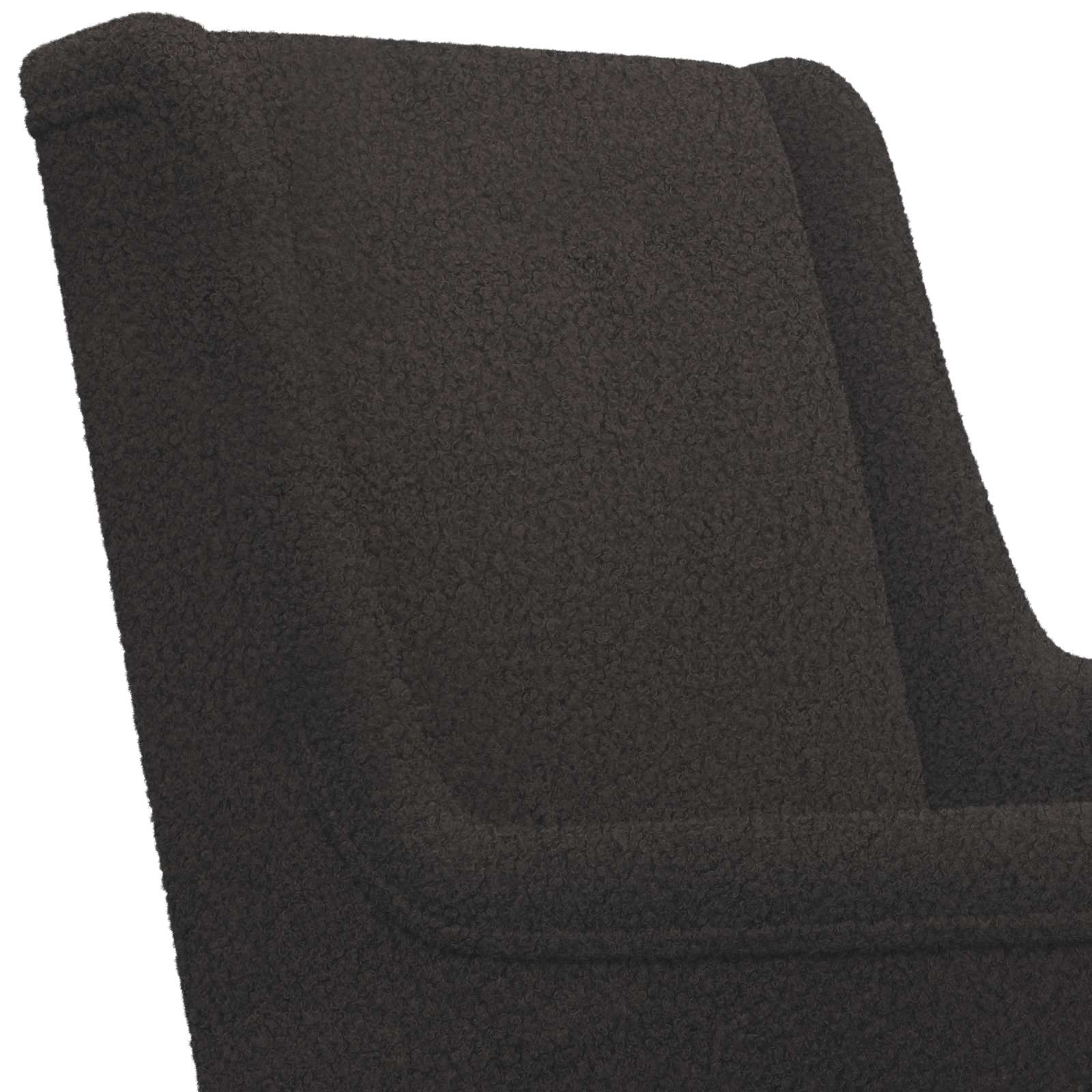 Schaukelstuhl Hellgrau 62 x 80 x 85 cm Bouclé