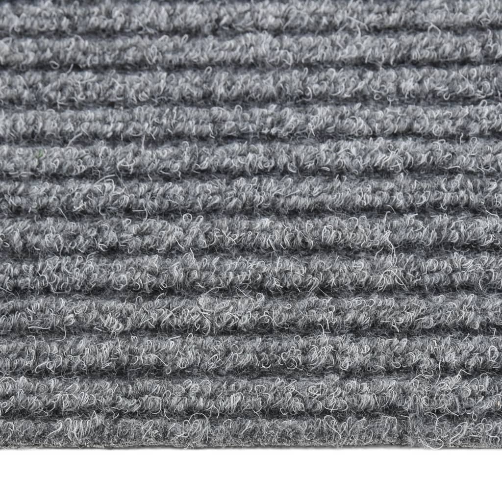 Teppichläufer Grau 80 x 150 cm Stoff