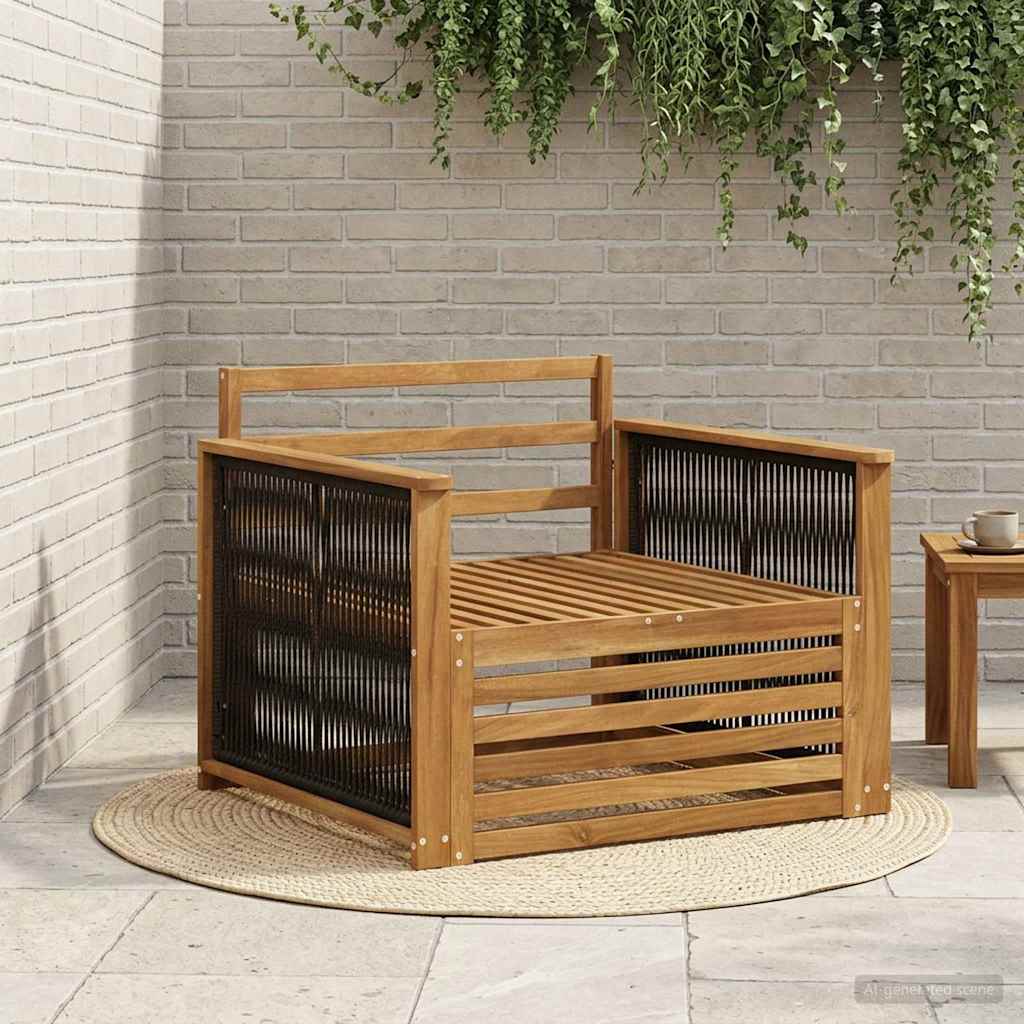 2 Stück Outdoor-Sofa Natur