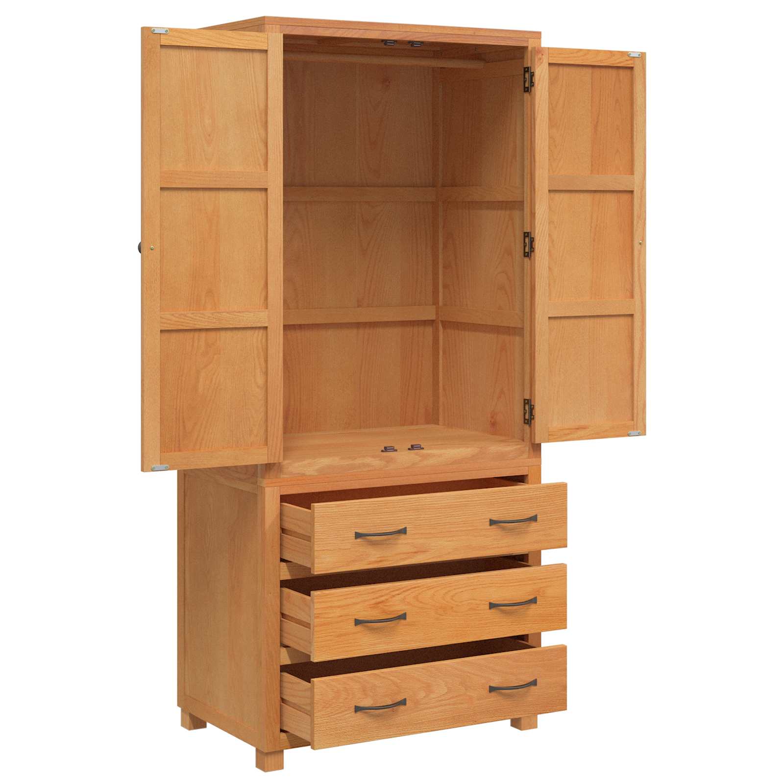 Aufbewahrungsmöbel-Set mit Tür 2 Stk. Braun 80 x 50 x 180 cm