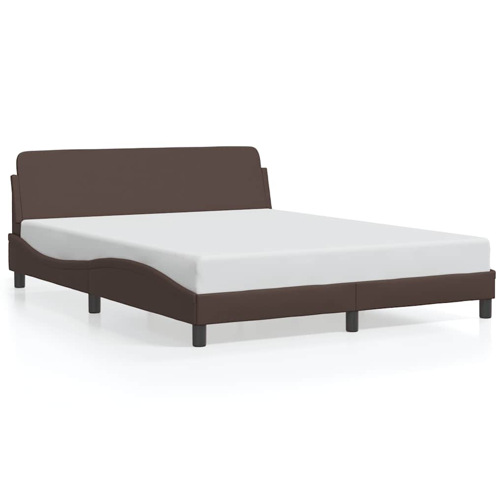 Bettgestell "Dover" Schwarz 80x200 cm Kunstleder