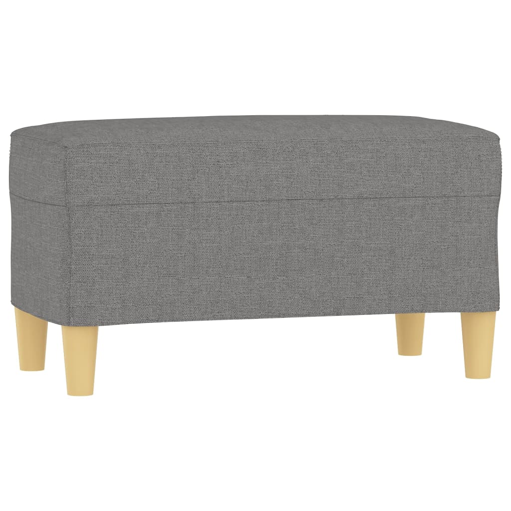 Sitzbank Hellgrau 70x35x41 cm Stoff