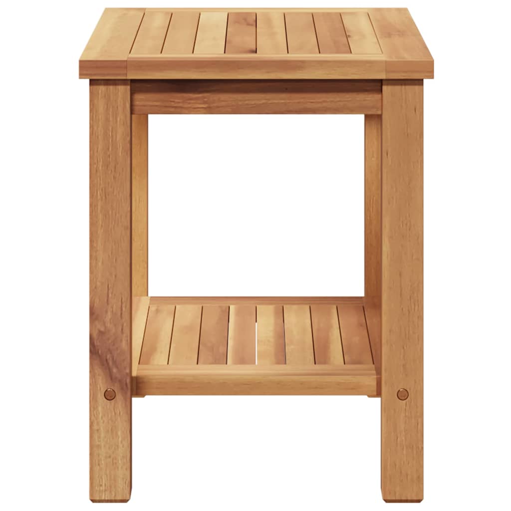 Couchtisch mit Speicher Braun 45 x 45 x 45 cm Massivholz Teak