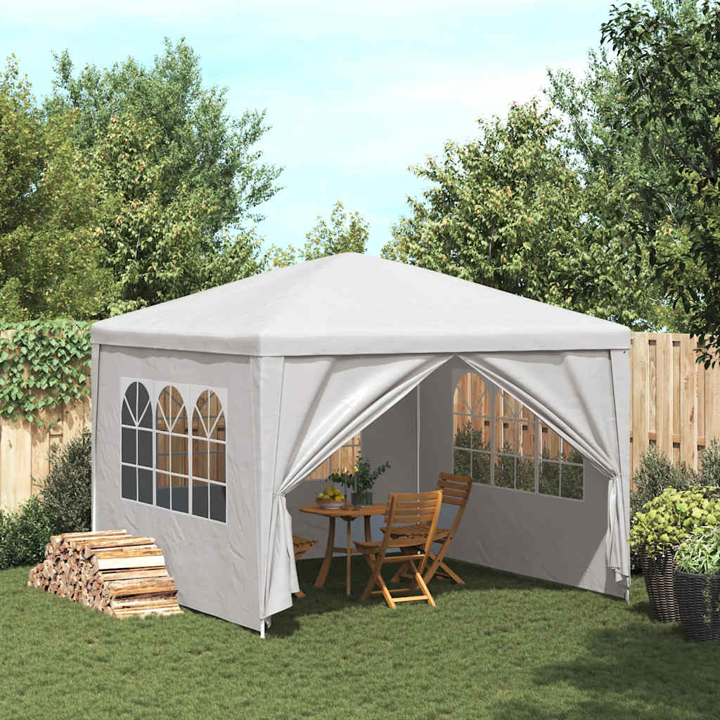 Party-Zelt 400 x 300 x 255 cm Rot PE und Stahl