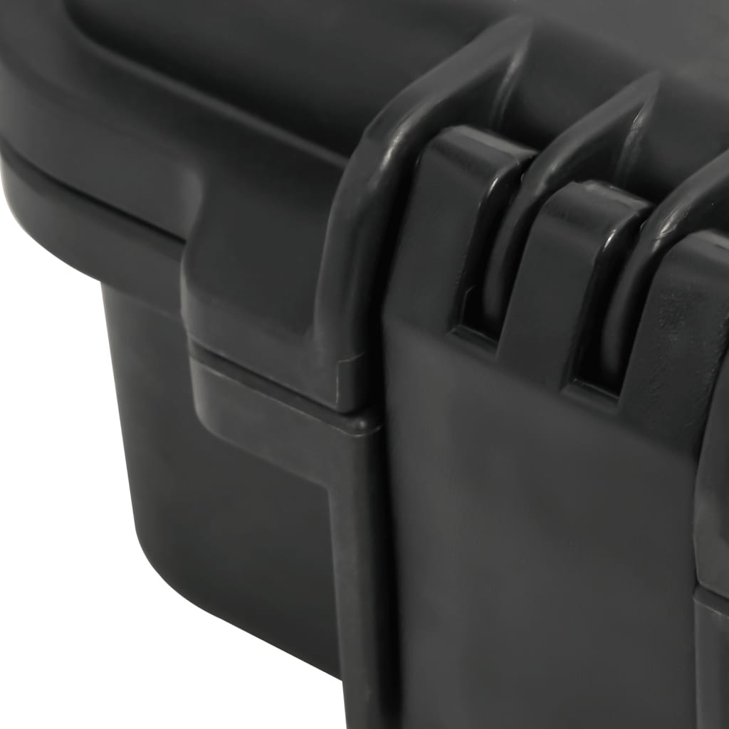 Koffer für Flugreise Tragbar Schwarz 46,5x21,5x17,5 cm PP