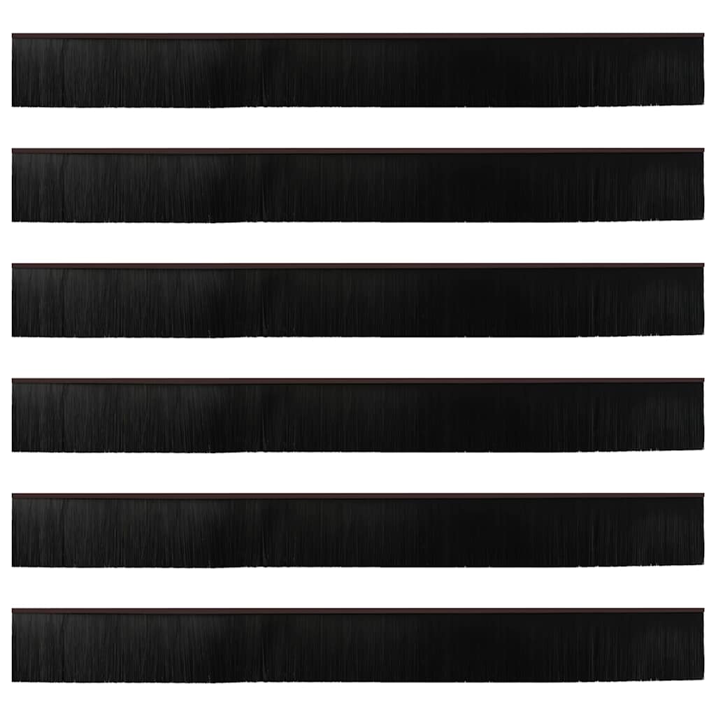 Aufsteck Türbürstendichtungen 2 pcs Braun 100 cm