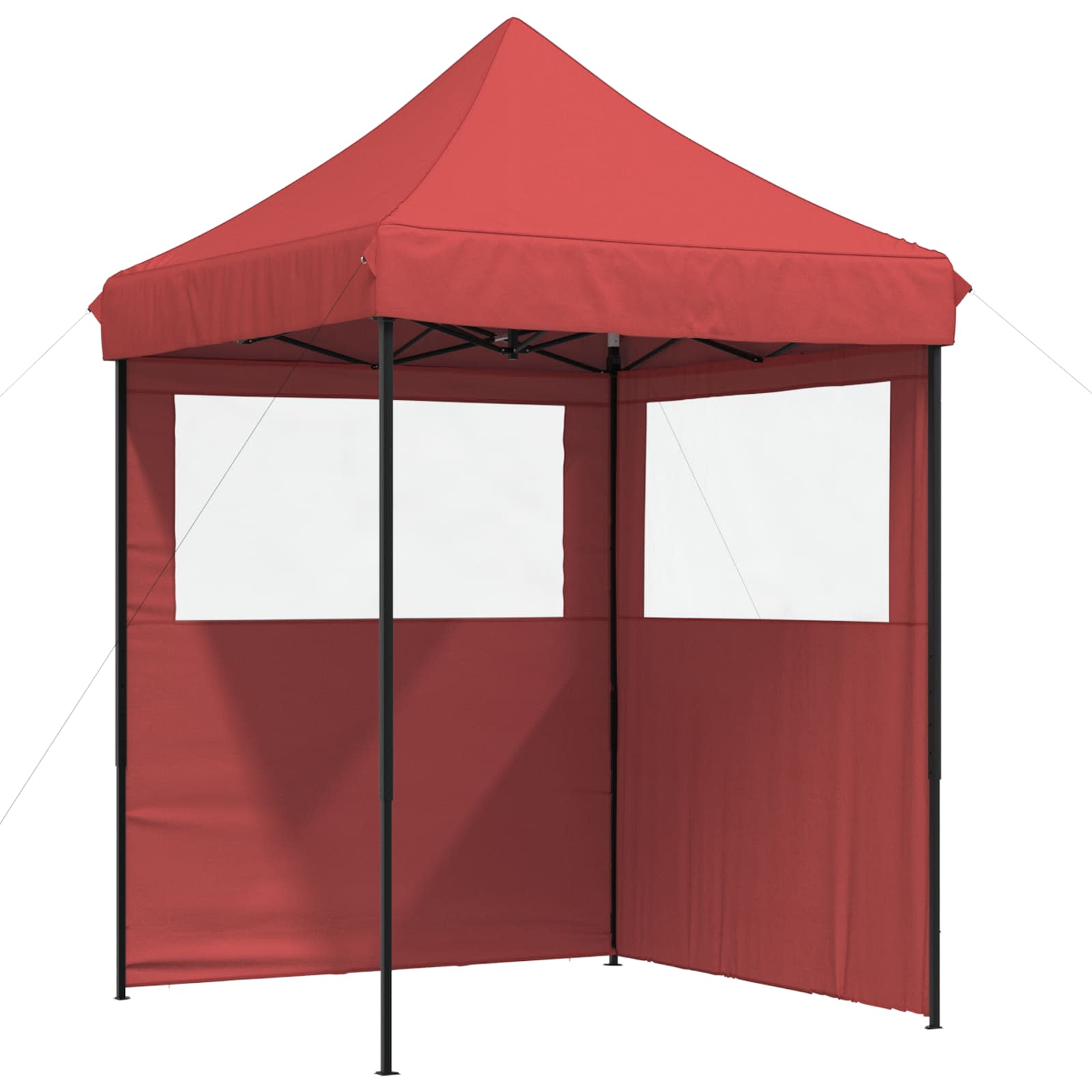 Partyzelt Faltbar Pop-Up Schwarz 200x200x306 cm