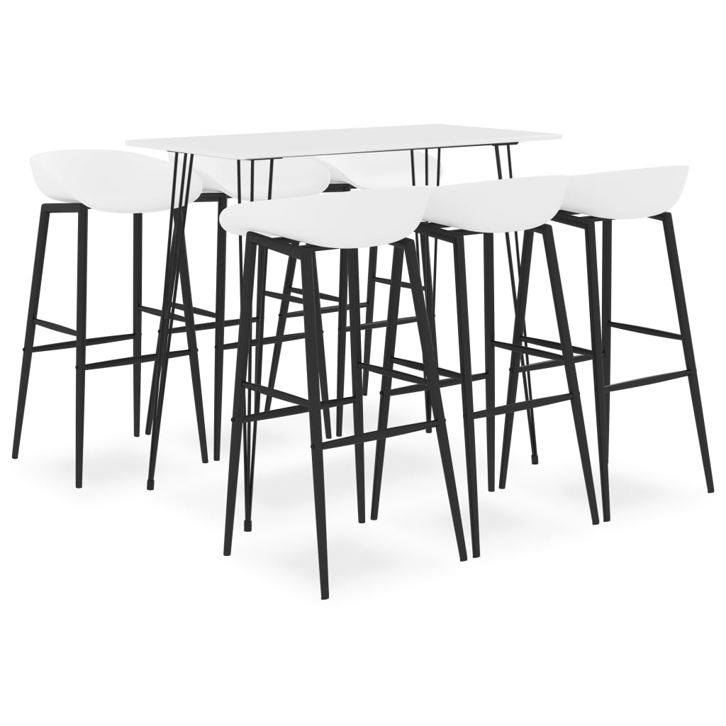 5-tlg. Bar-Set Schwarz und Weiß