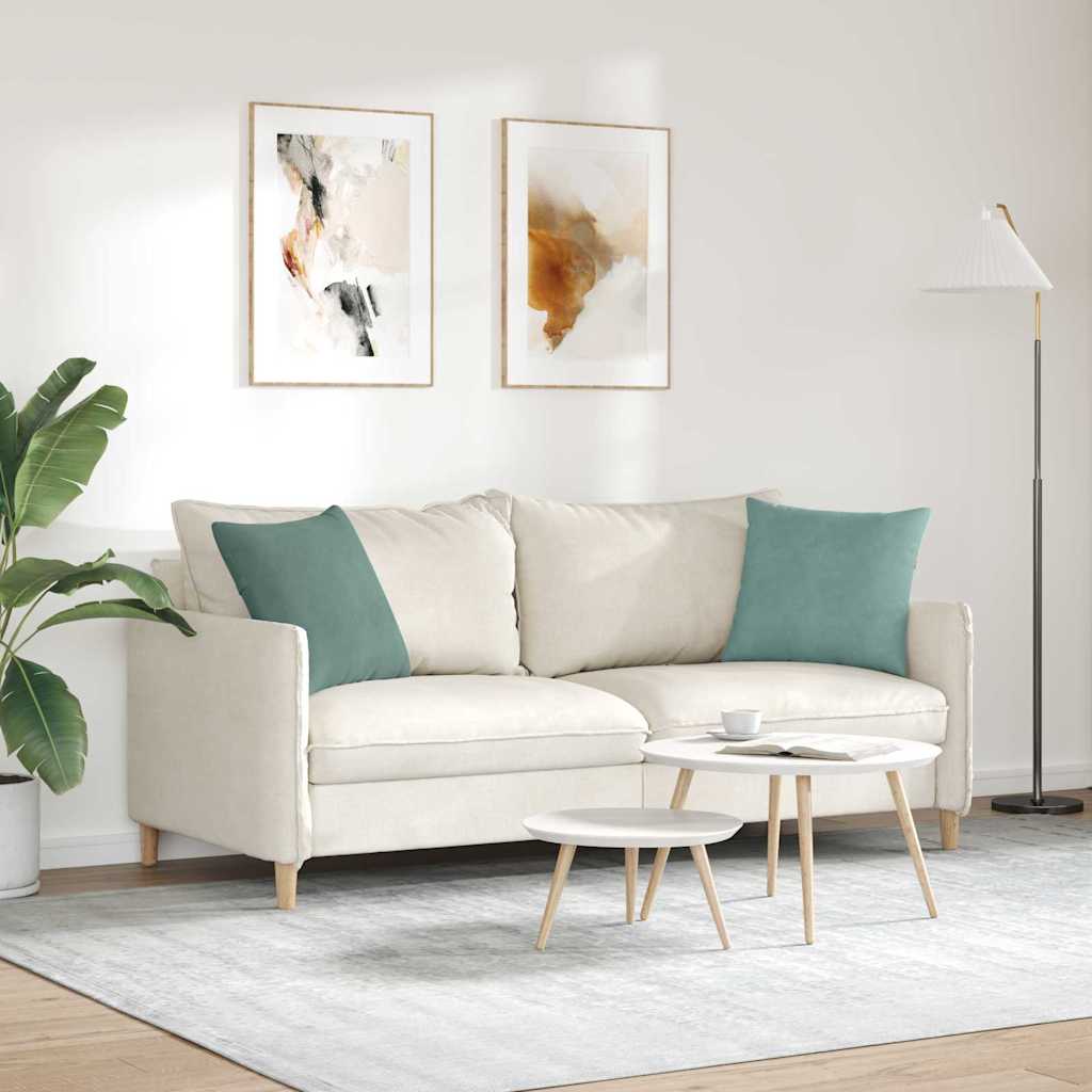 Sofakissen 2 Stück Blau 50 x 30 cm Cordstoff